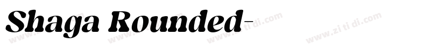 Shaga Rounded字体转换